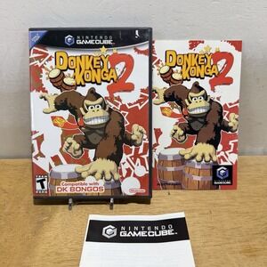 Donkey Konga 2 (Nintendo GameCube, 2005) CIB Complete